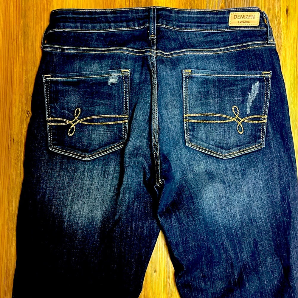 Denizen Levi's Classic Modern Slim Cuffed Stretch Jeans Size 10